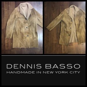 Shearling Suede Tan Heavy Jacket Dennis Basso